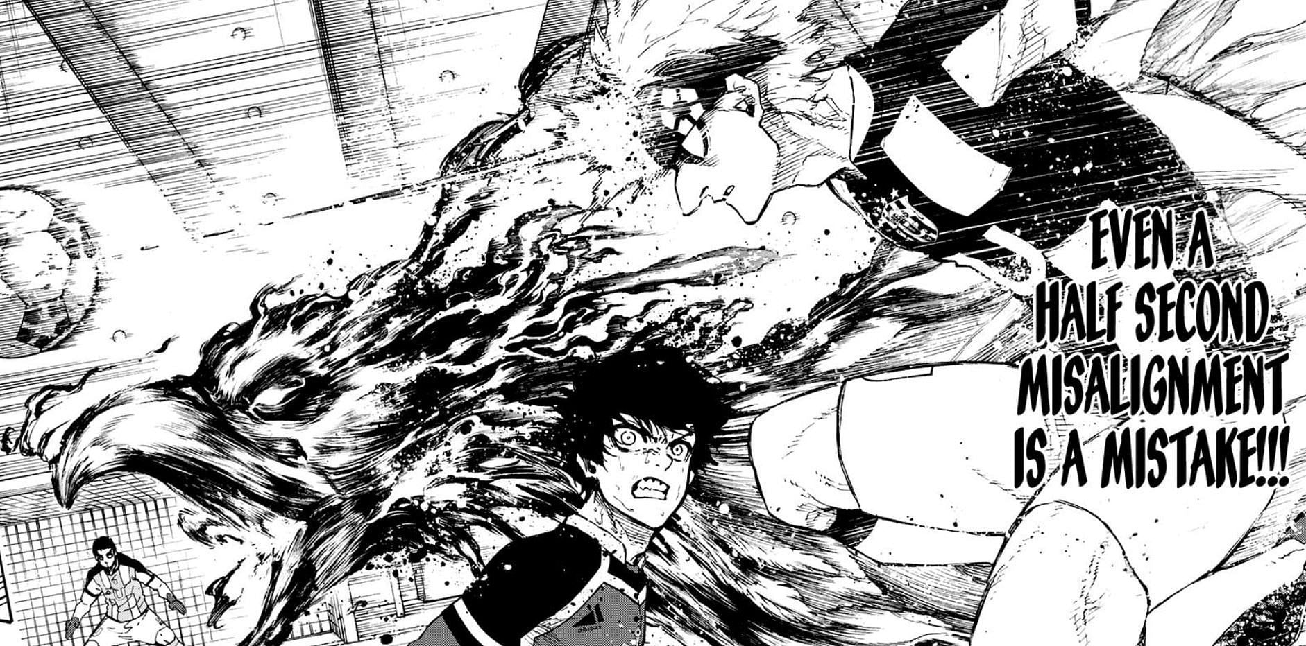 Snuffy intercepting Yukimiya&#039;s pass to Isagi (Image via Kodansha)