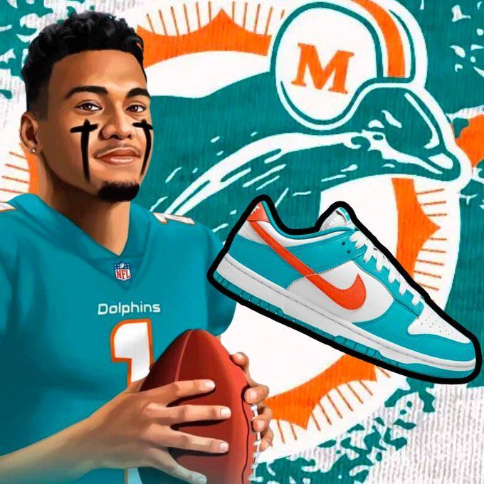 Miami Dolphins Low Top Shoes