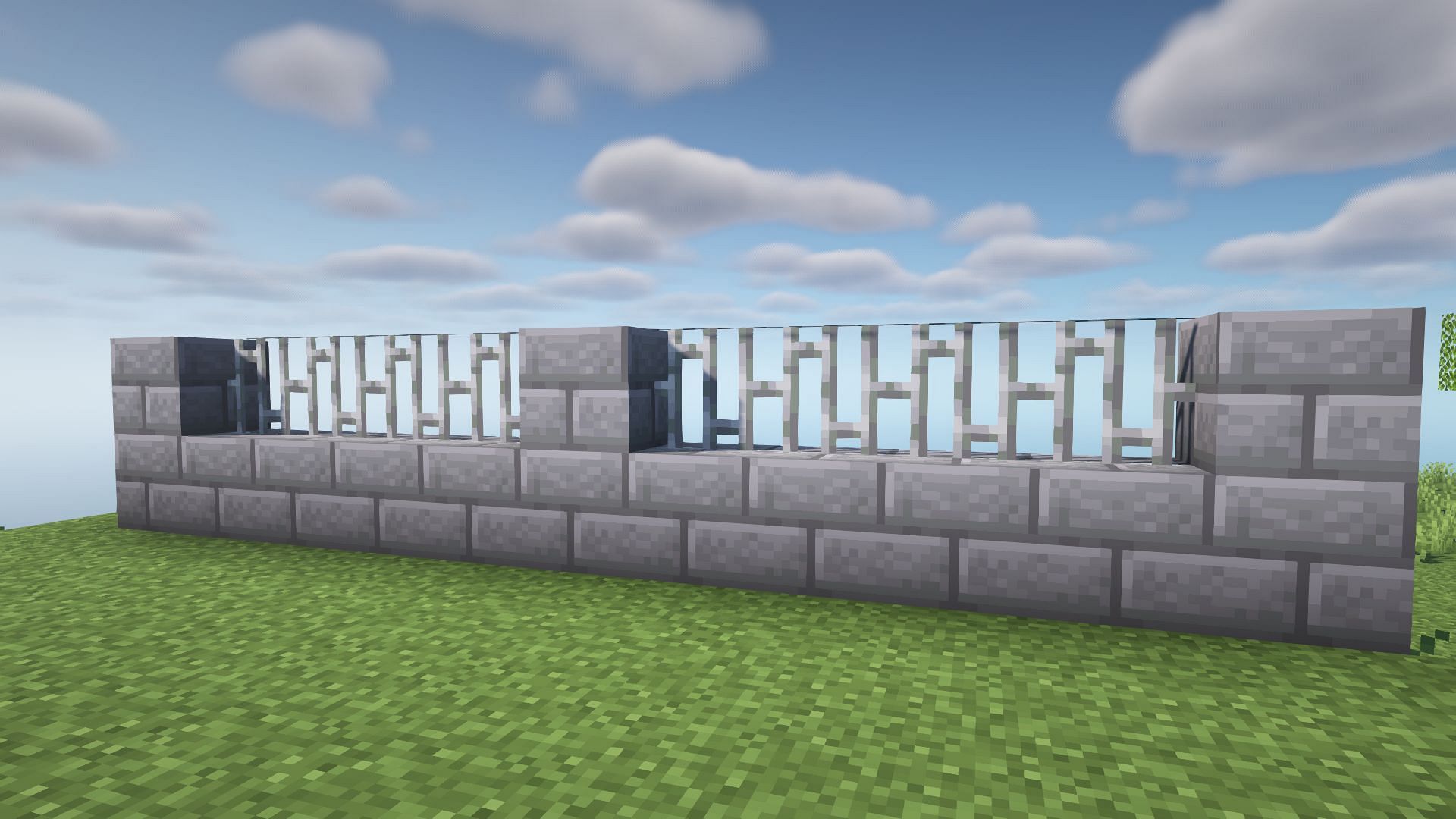 Build a strong wall around the base to avoid hostile mobs roaming into your area in Minecraft (Image via Mojang)