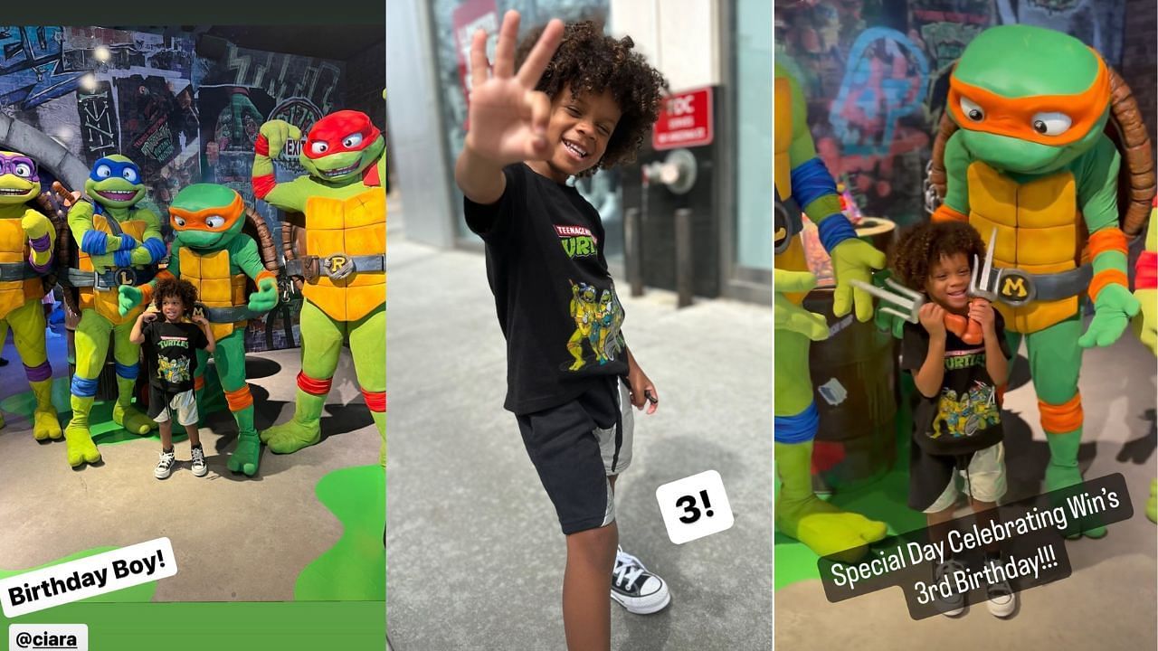 Russell Wilson throws Teenage Mutant Ninja Turtles-themed birthday party for his son (Image via Instagram/dangerusswilson)