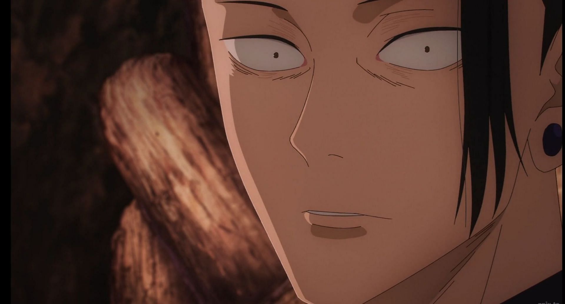 Geto&#039;s expression after Toji appears in the Tomb of the Star (Image via MAPPA)