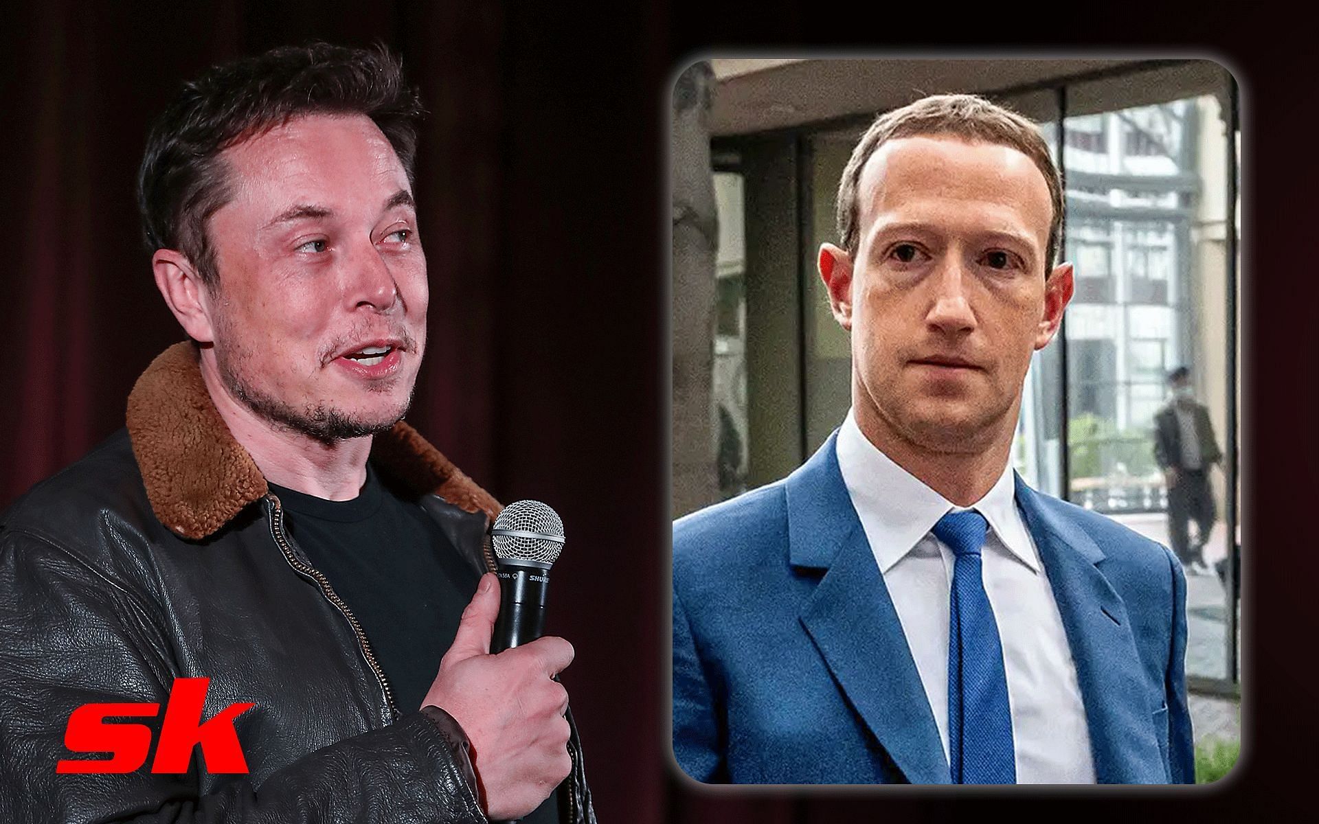 Elon Musk (Left), Mark Zuckerberg (Right) [Image courtesy: Getty, @TheOnion on Twitter]