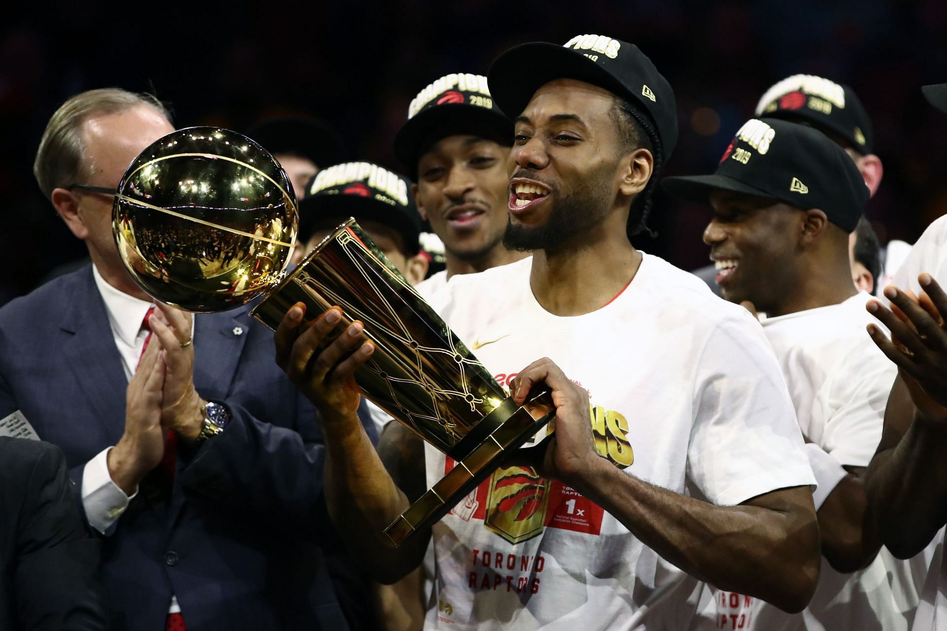Kawhi Leonard won an NBA championship with the Toronto Raptors in 2019.