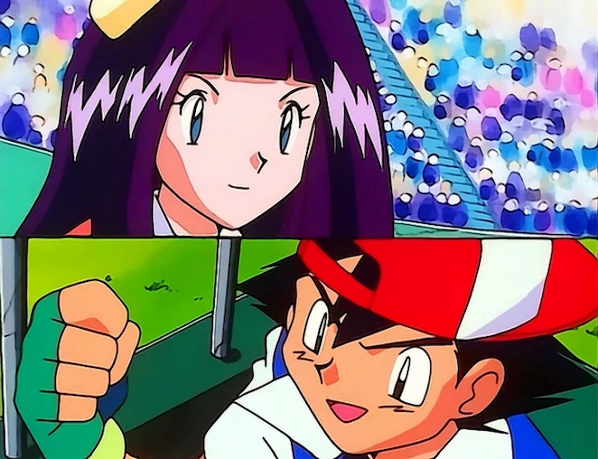 Ash vs Jeanette in the Indigo Plateau Conference (Image via The Pokemon Company)