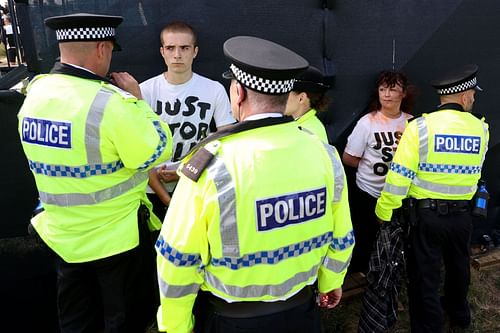 Just Stop Oil Protestors at The 151st Open 2023 (Image via Getty)