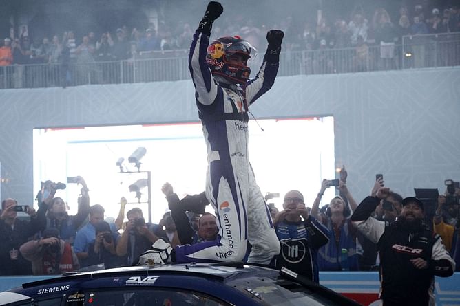 "A foreigner came in and kicked our butt today"- Joey Logano jokes about Shane van Gisbergen's performance at Chicago City Street Race
