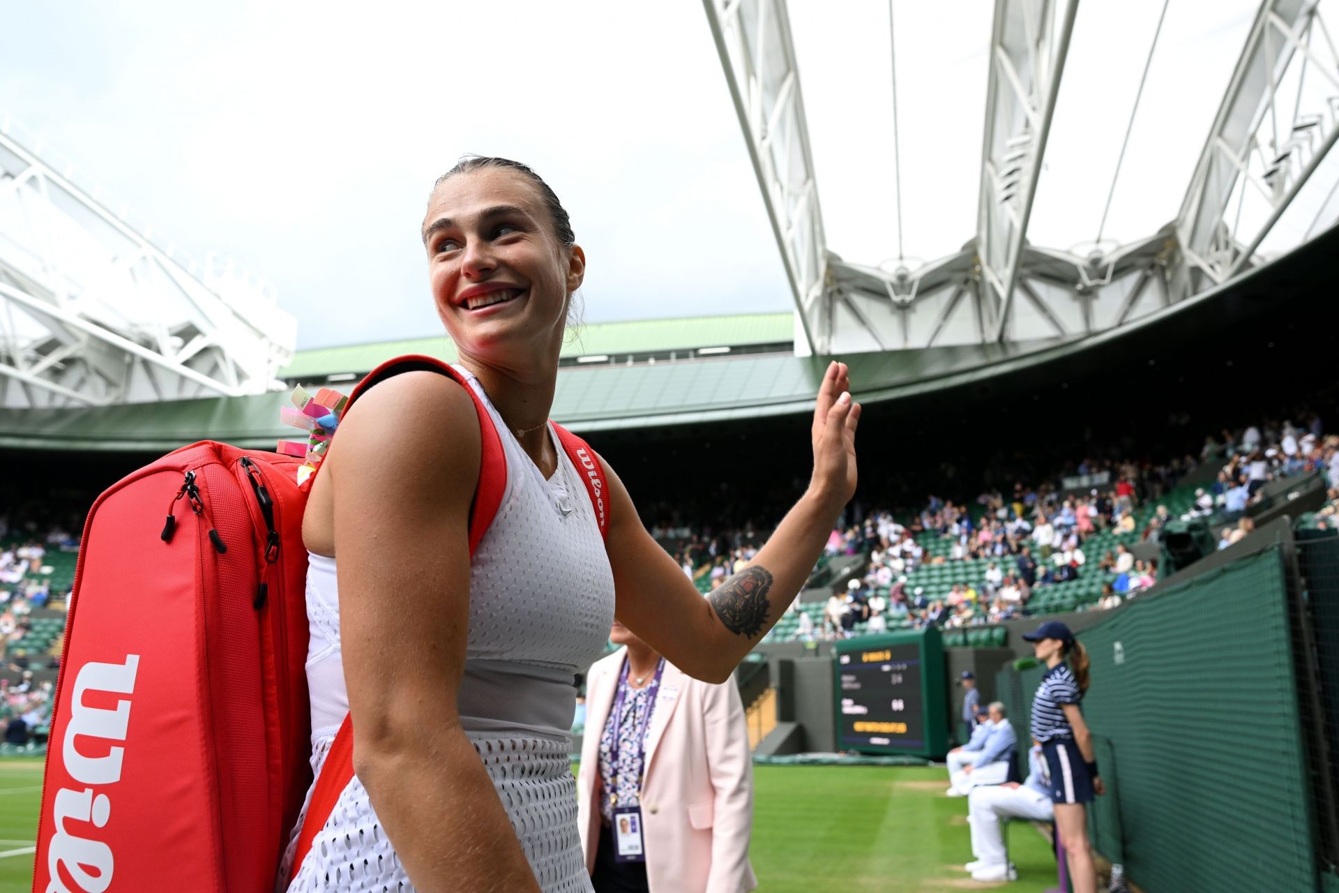 Aryna Sabalenka will take on Ons Jabeur in the semifinals.