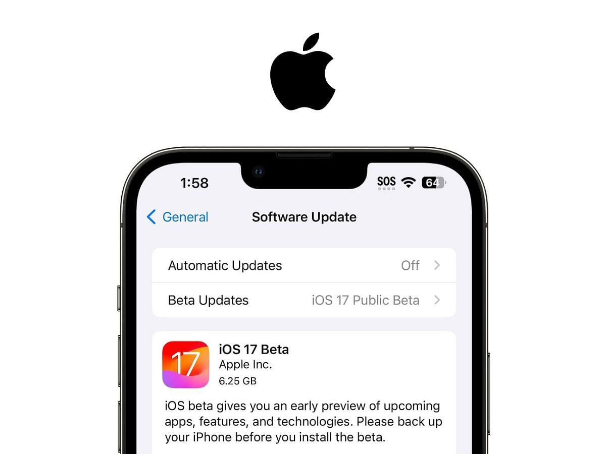 iOS 17 Public Beta is now rolling out to iPhone users worldwide. (Image via Sportskeeda)