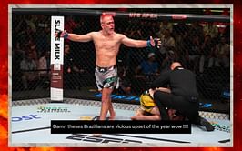 “Vicious upset of the year” - MMA community reacts to +2600 underdog Elves Brener's epic come-from-behind victory at UFC Vegas 76