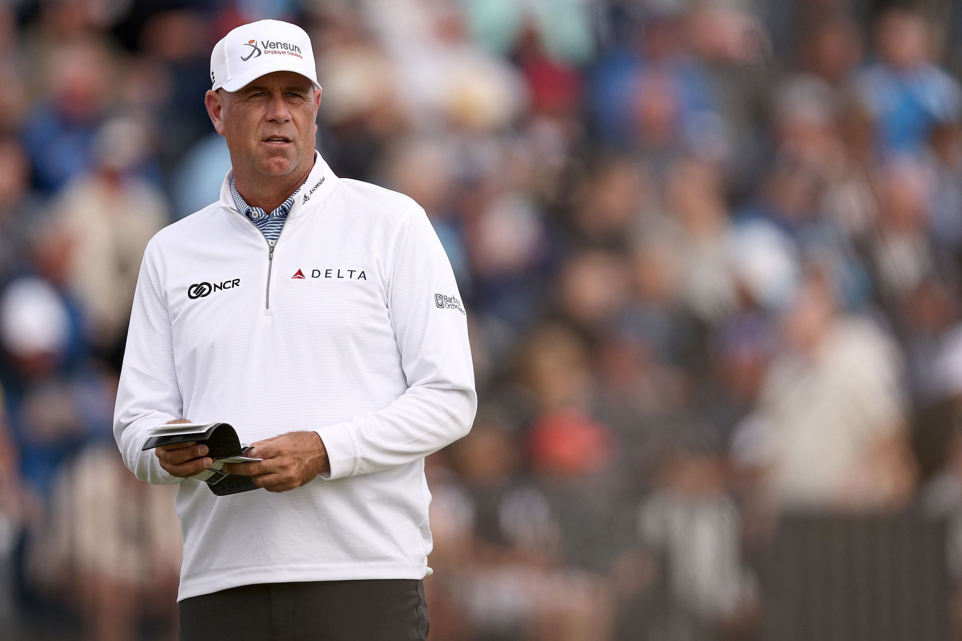 Stewart Cink during the first round of the 2023 Open Championship