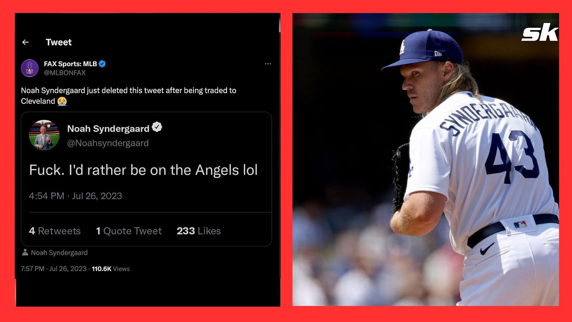 Angels' Noah Syndergaard hilariously fires back at fake quote