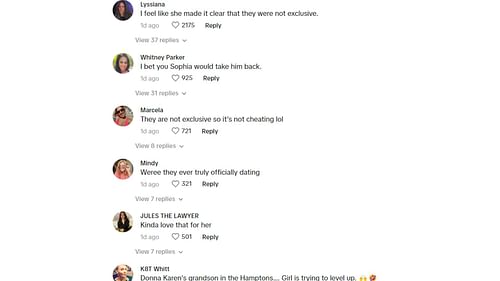 Fans reacted to the TikTok user's video.