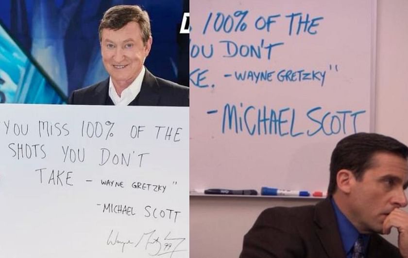 Wayne Gretzky finally pays homage to the legendary Michael Scott