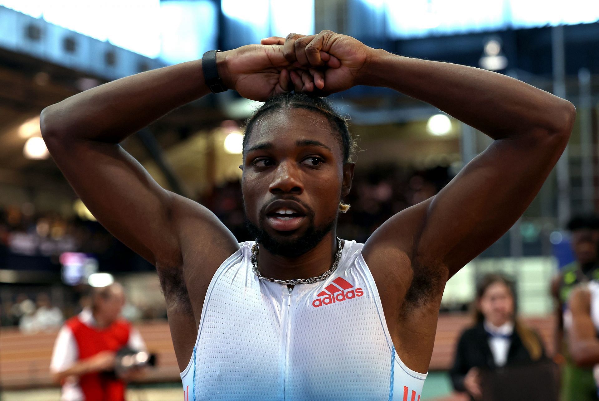 Noah Lyles at the 2023 USATF Indoor Championships