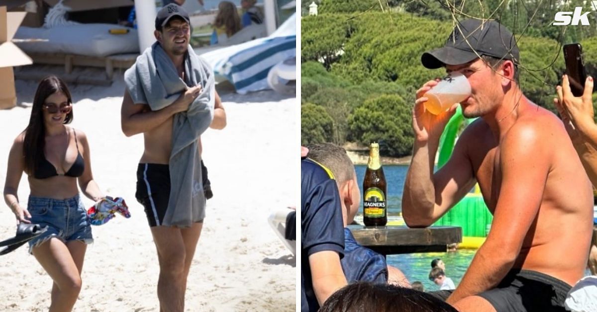 Manchester United star Harry Maguire runs into ex-Liverpool forward while on holiday with wife