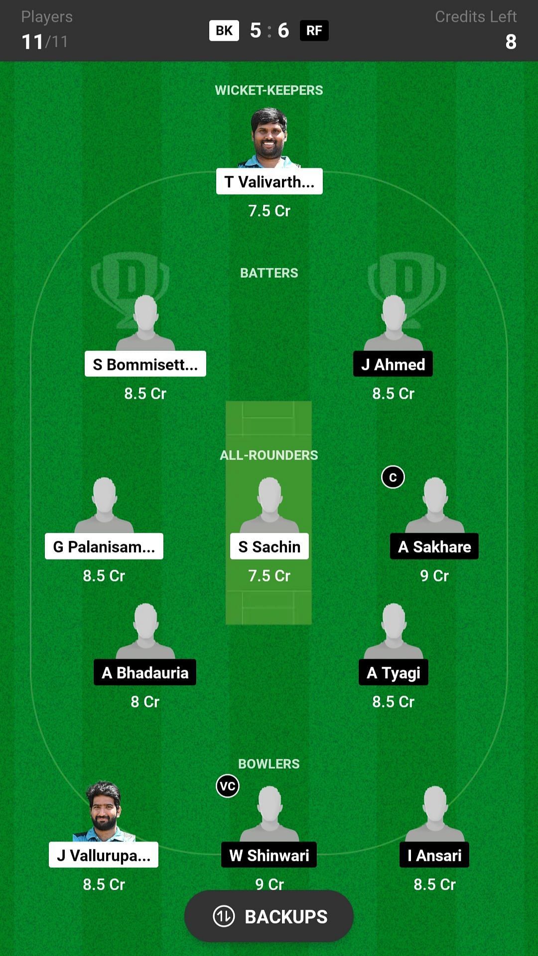 BK vs RF Dream11 Prediction: Fantasy Cricket Tips, Today's Playing XI ...