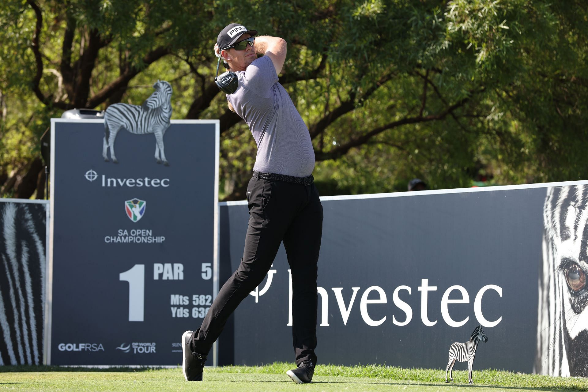 James Hart du Preez during the Investec South African Open Championship, Day Four