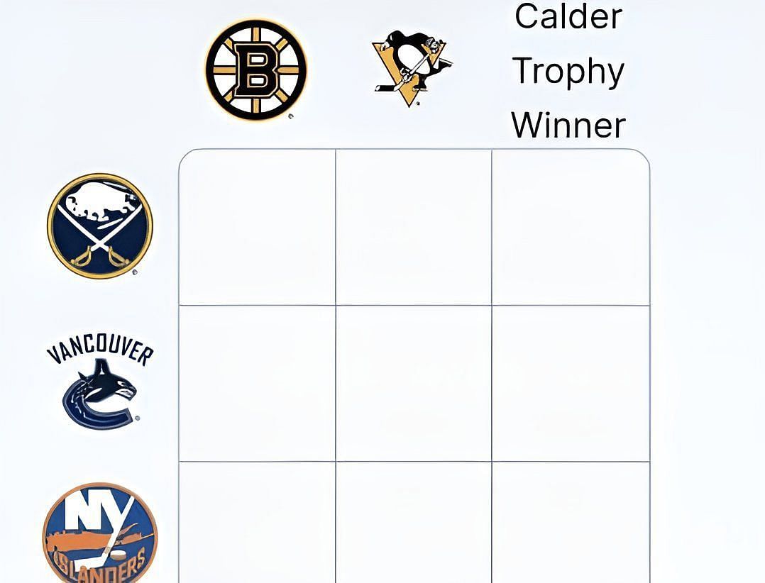 NHL Immaculate Grid: Puckdoku July 6 answers. (Image Credit/Puckdoku.com)