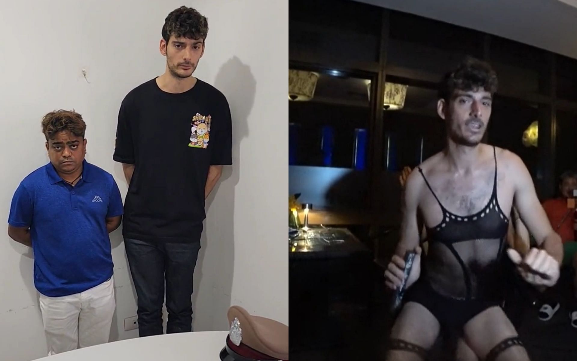 Exploring why Ice Poseidon was arrested in Thailand (Images via Ice Poseidon/Twitter and r/LivestreamFail subreddit)