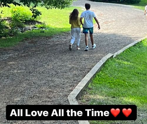 Vivian and Ben star in Tom Brady's Instagram story 