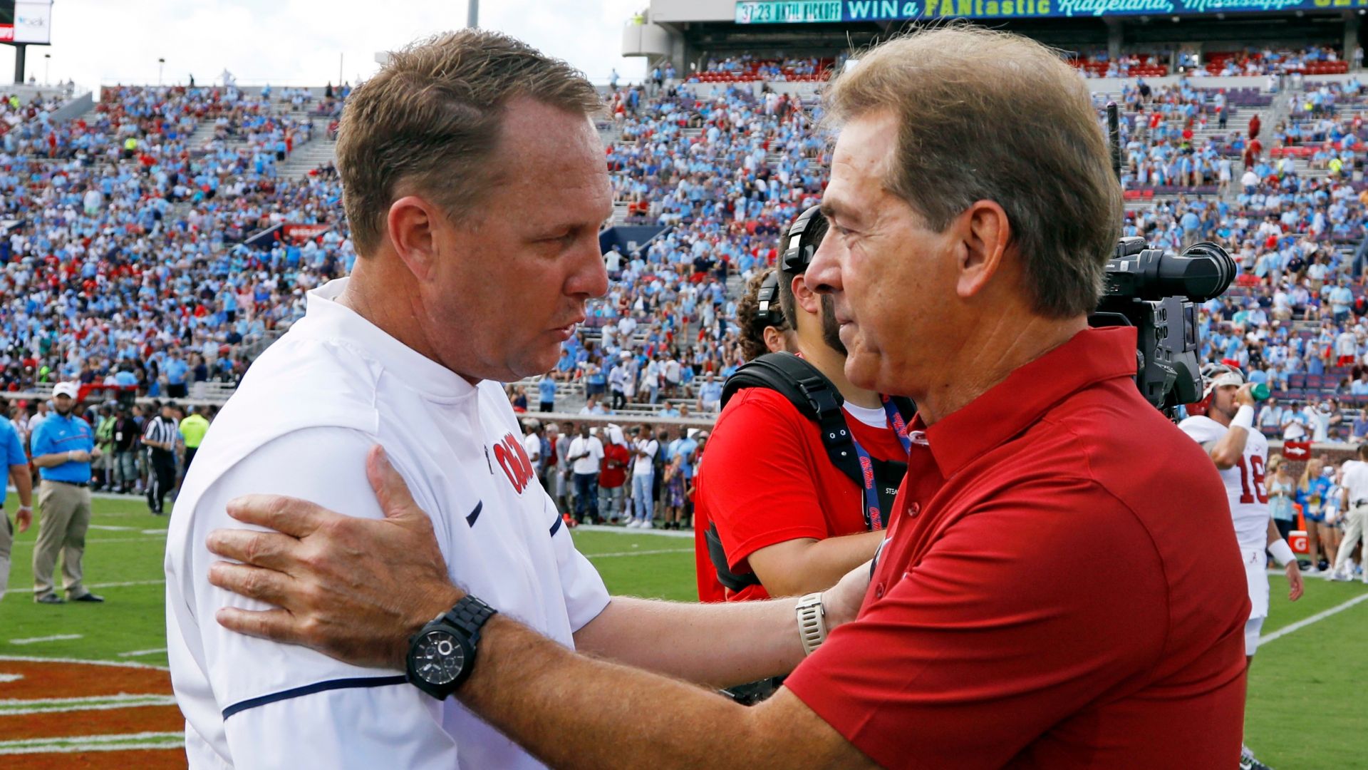 Hugh Freeze and Nick Saban