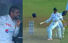 [Watch] Keeper hilariously tries to run out Pakistan’s Abrar Ahmed after ball gets stuck inside pad in 1st Test vs SL