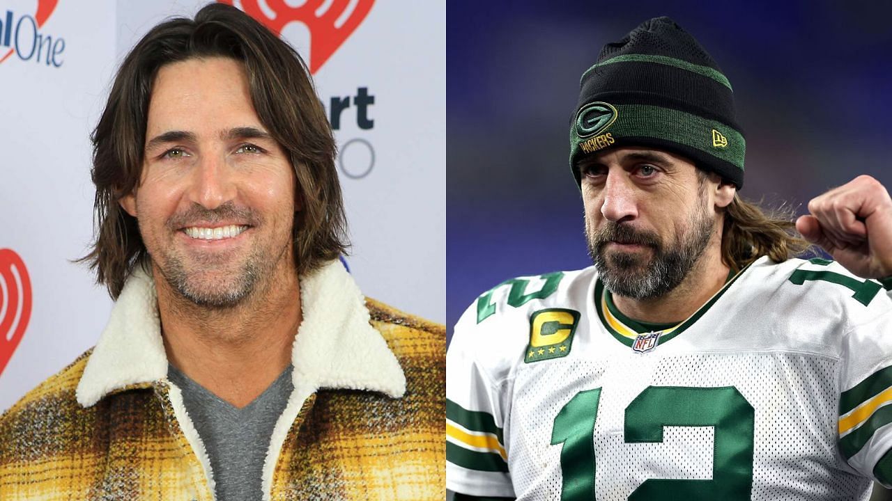 An NFL host mistook Aaron Rodgers and Jake Owen