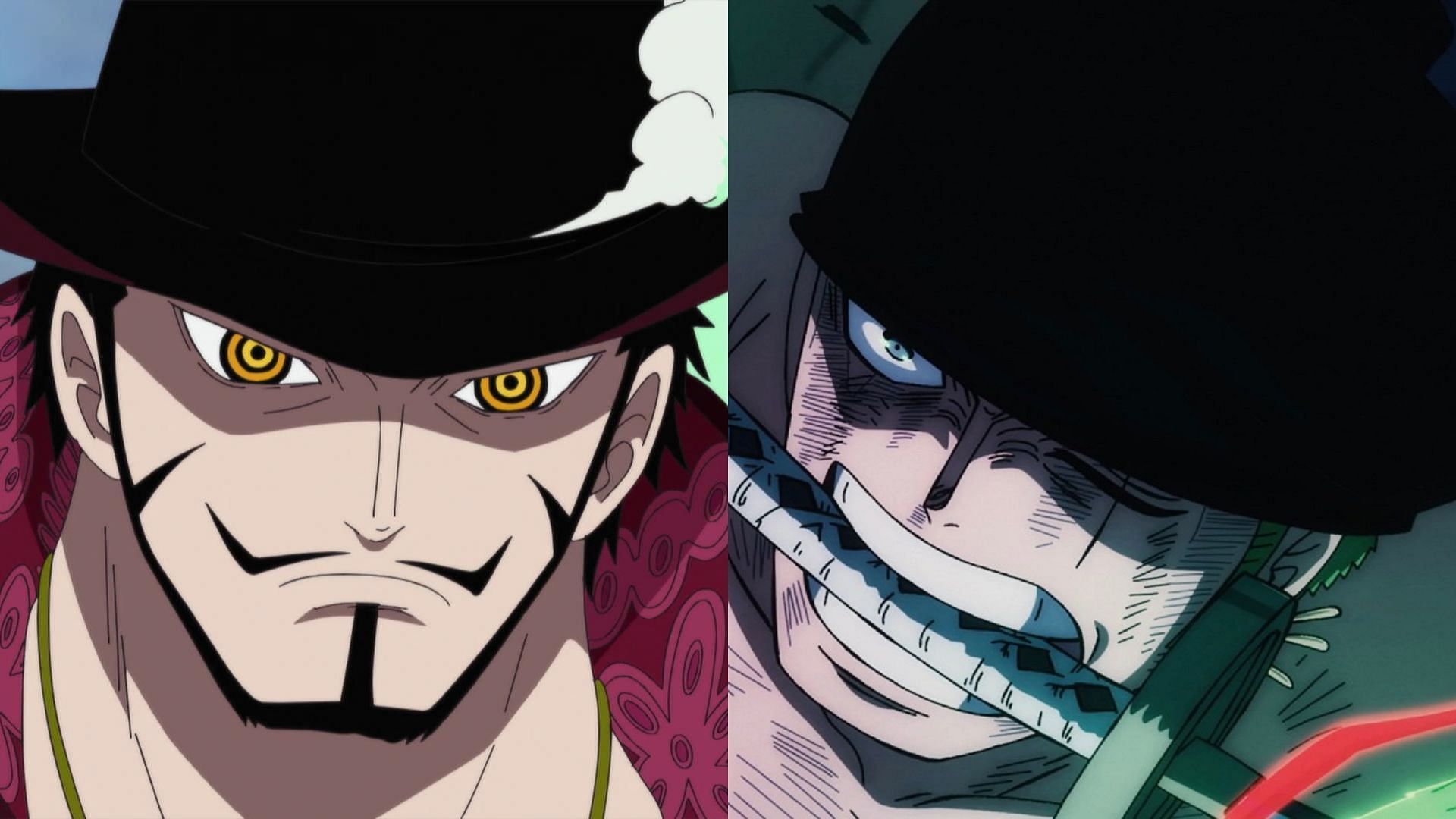 Mihawk and Zoro as seen in One Piece (Image via Toei Animation, One Piece)