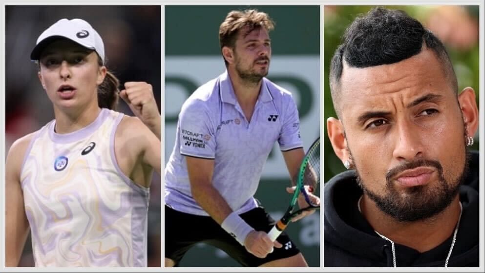 Nick Kyrgios Iga Swiatek Stan Wawrinka