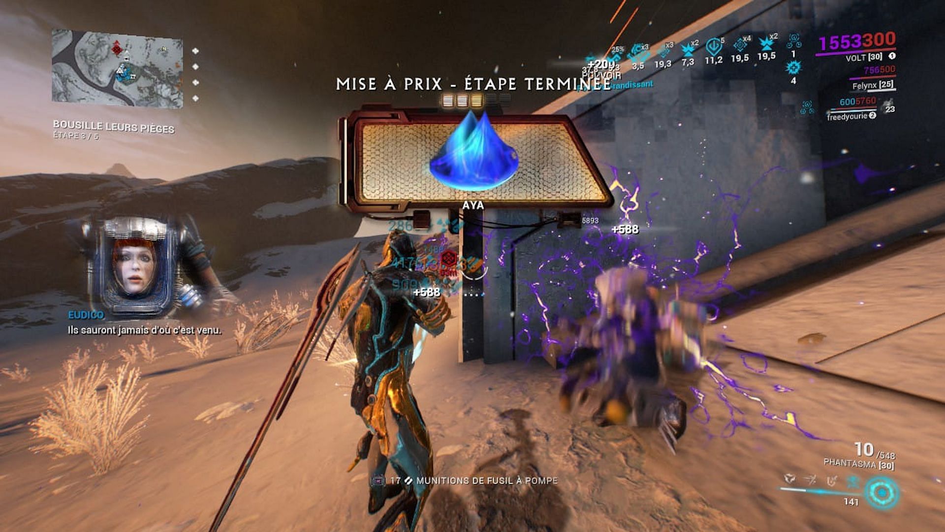 Aya can drop from Bounties in Warframe (Image via Digital Extremes)