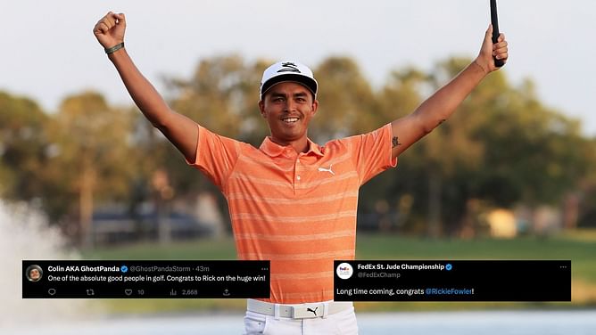 "Long time coming" - Fans react as Rickie Fowler triumphs at 2023 Rocket Mortgage Classic returning to the winner's circle