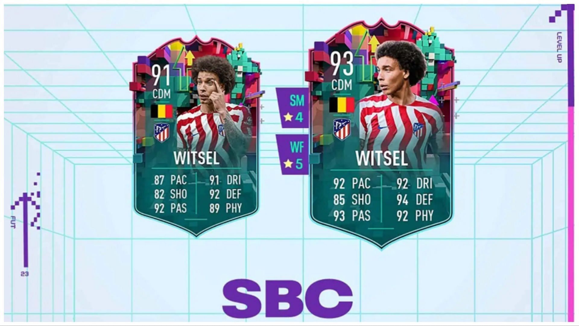 Axel Witsel is now live as a Level Up SBC (Image via EA Sports)