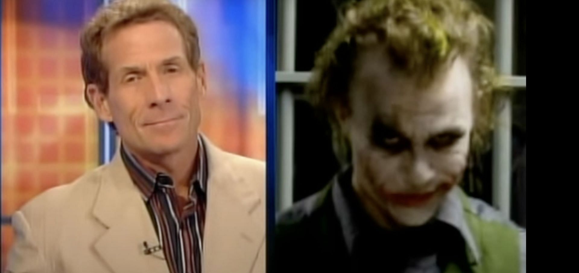 Stephen A. Smith points out that Skip Bayless looks like The Joker.