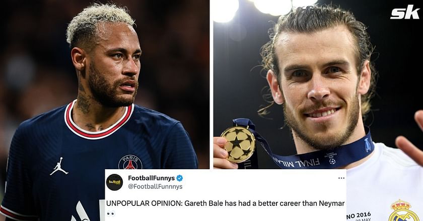 Both massively overrated” - Fans engage in heated debate as they pick  better player between Real Madrid legend Gareth Bale and PSG attacker Neymar