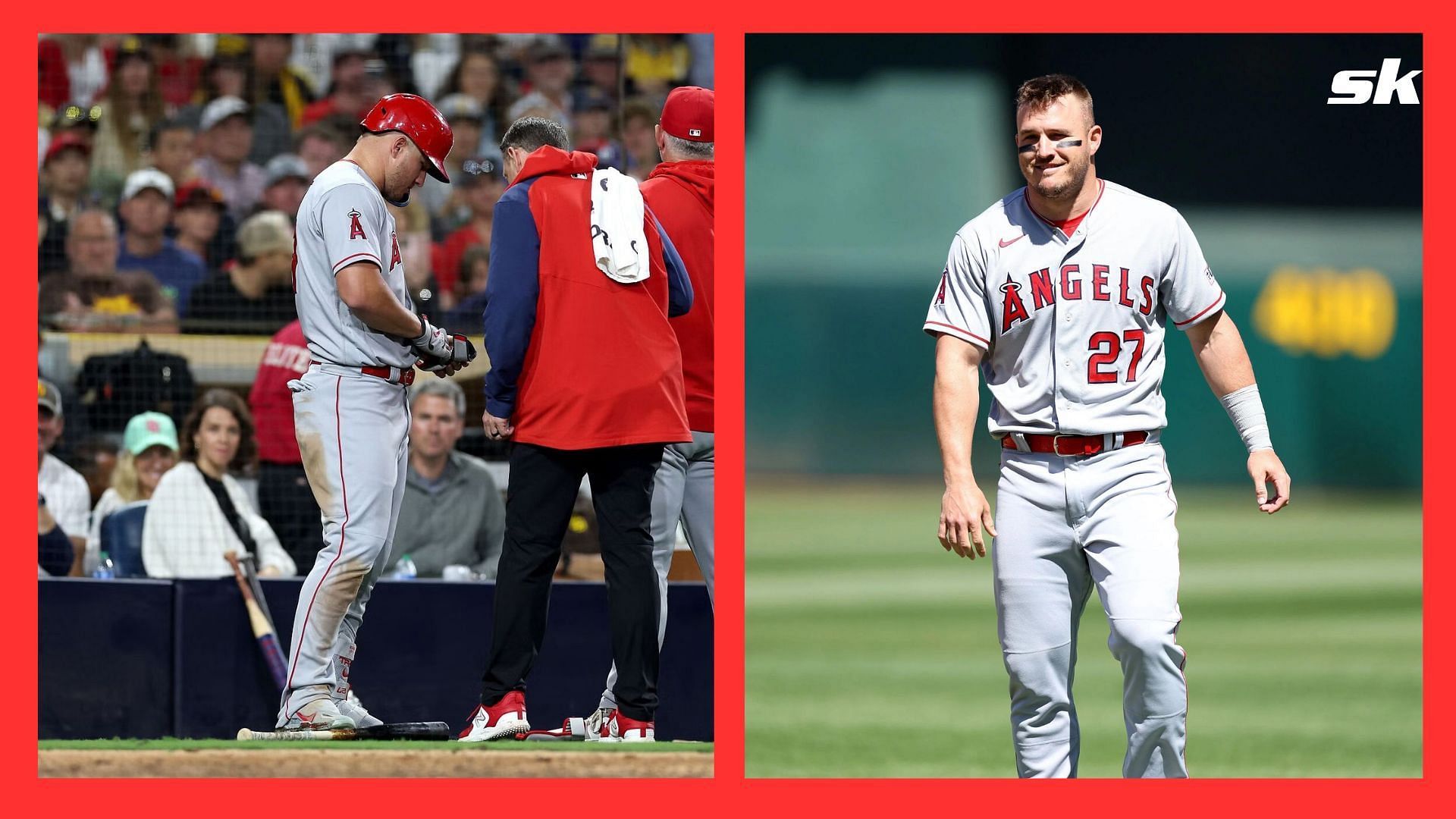 Mike Trout heads to the Injured List