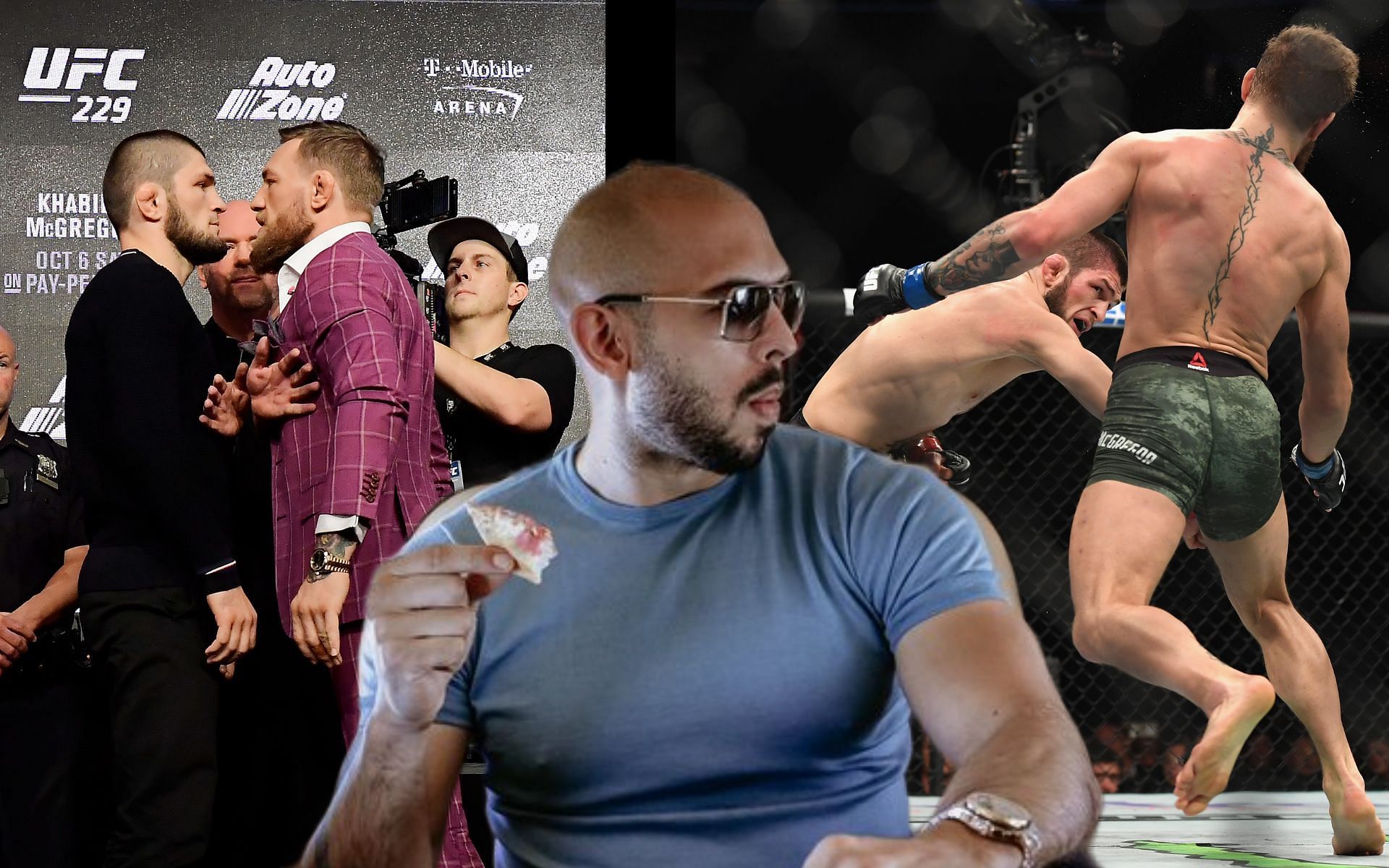 Andrew Tate talks Conor McGregor vs. Khabib Nurmagomedov [Images via: @Cobratate on Twitter]