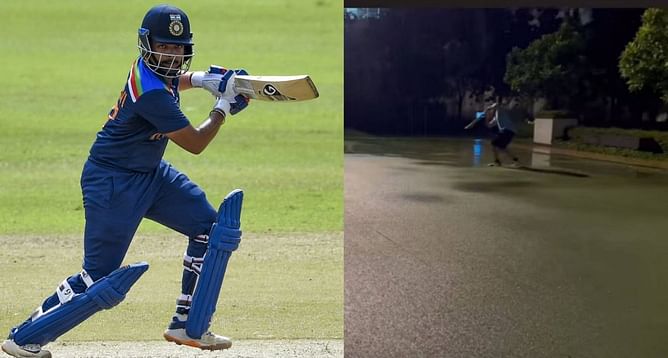 काउंटी क्रिकेट में खेलने से पहले बारिश में प्रैक्टिस करते नजर आये भारतीय सलामी बल्लेबाज, देखें वायरल वीडियो
