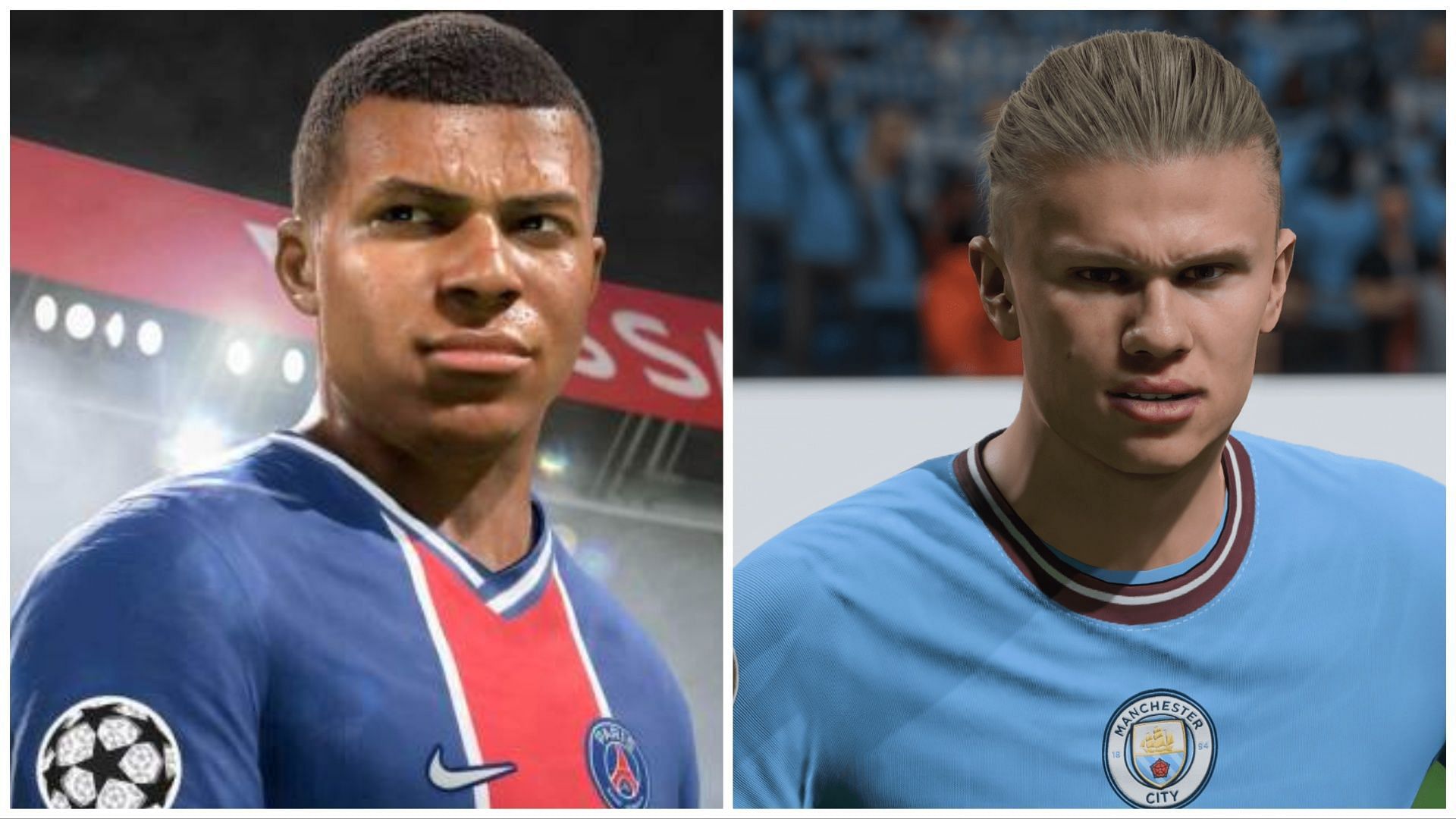 Mbappe and Haaland are the top dogs in Europe right now (Images via EA Sports)