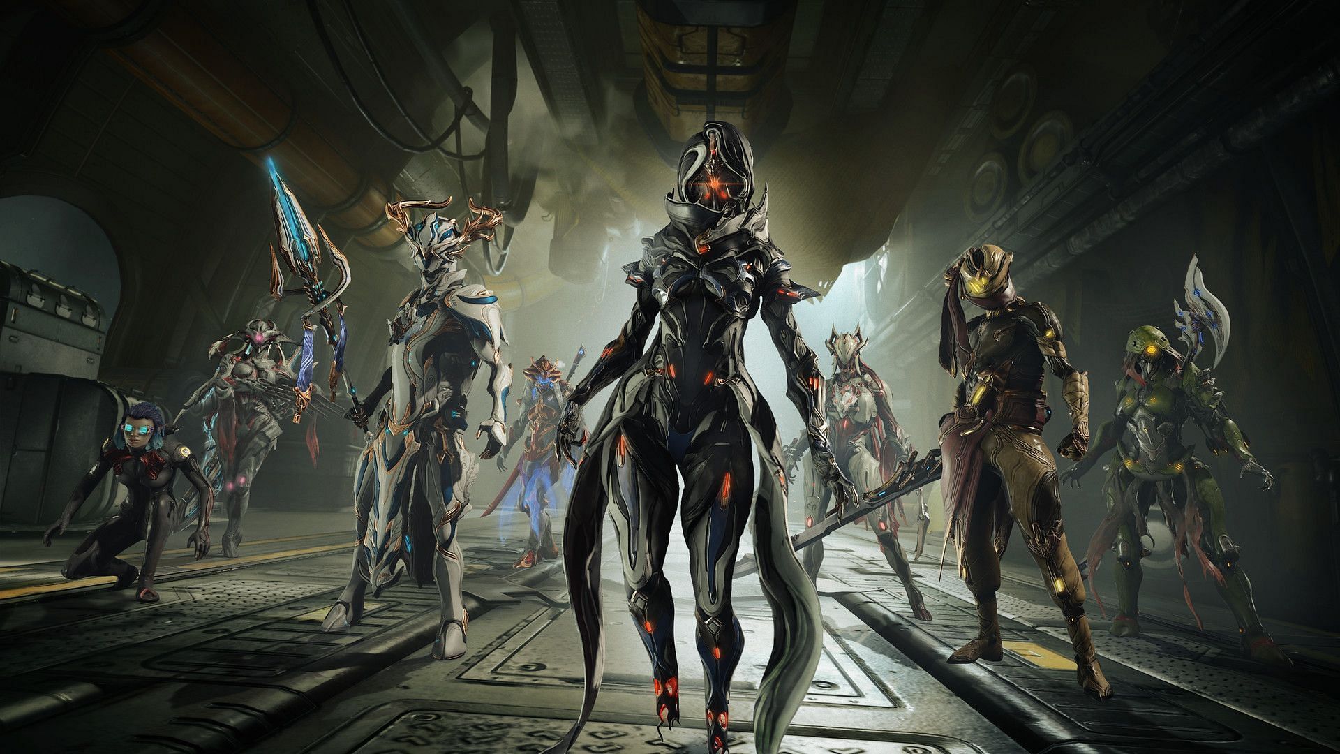Warframe features more than 50 playable fighters in the game (Image via Digital Extremes)