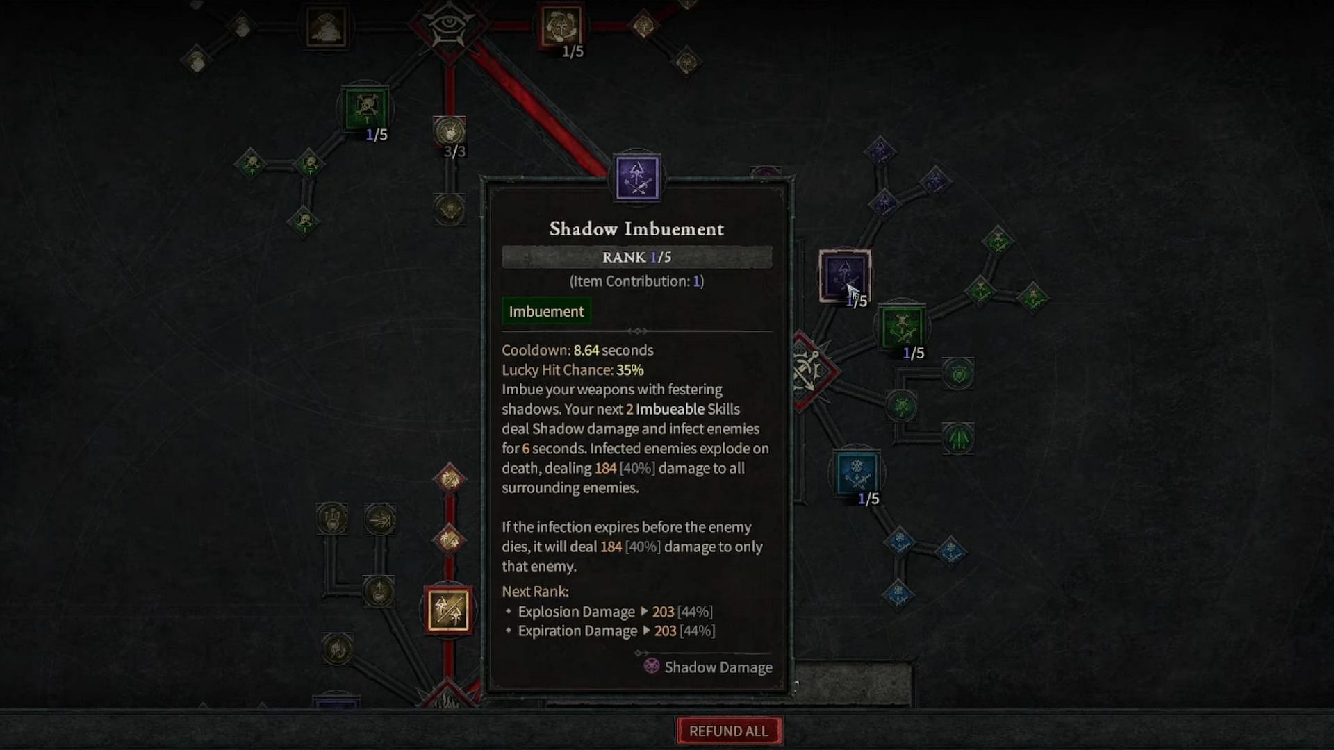 Shadow imbuement is the foundation of this build (Image via Diablo 4)