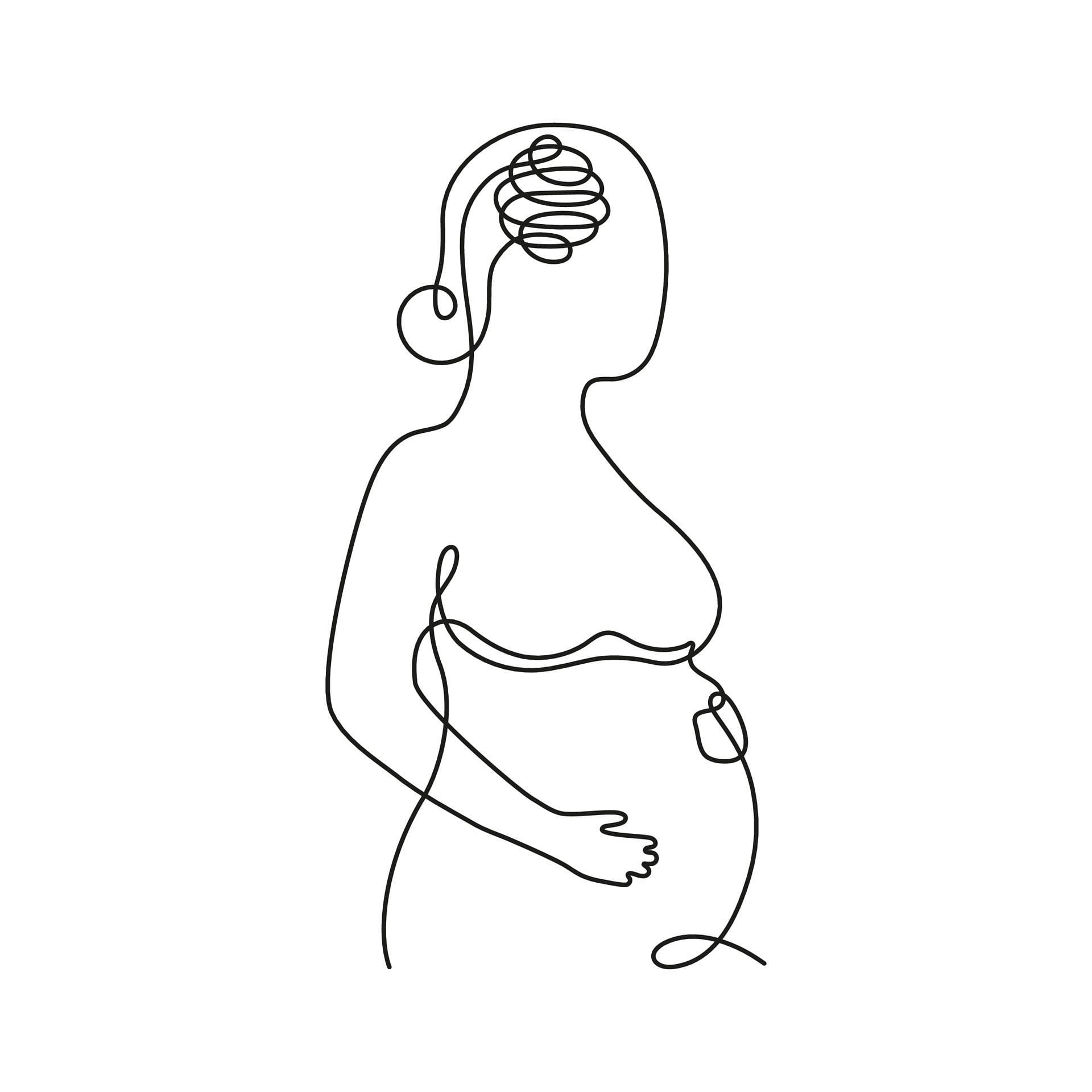 Pregnancy is a time of transition and can impact your mental health in unique ways. (Image via Vecteezy/ Juju)