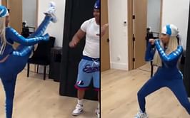 "Trynna fight her husband’s allegations" - Footage of Nicki Minaj training in boxing breaks Twitter
