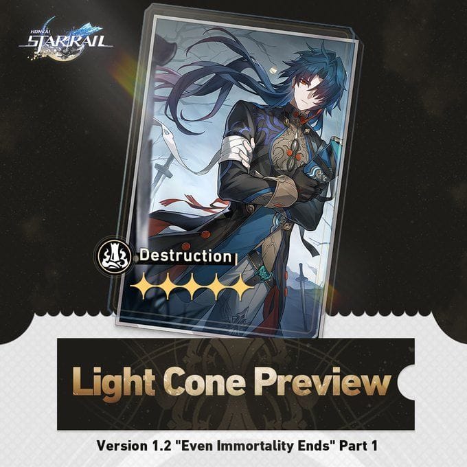Blade Light Cone Honkai Star Rail 1.2 Blade Light Cone banner details
