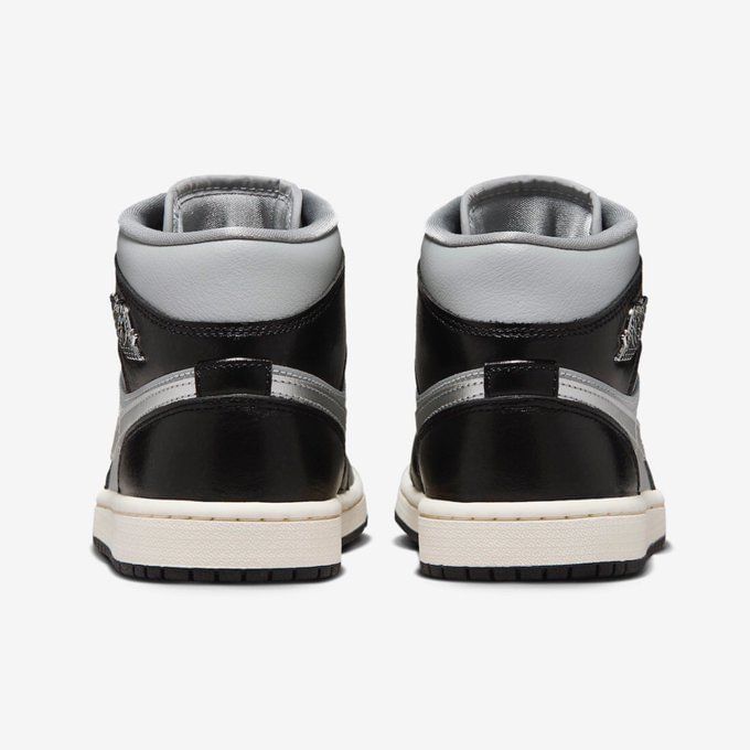 metallic silver jordan 1 mid