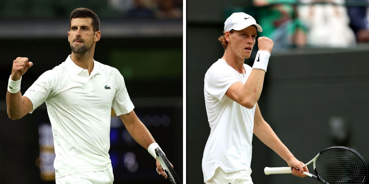 Novak Djokovic vs Jannik Sinner is one of the semifinals at Wimbledon 2023