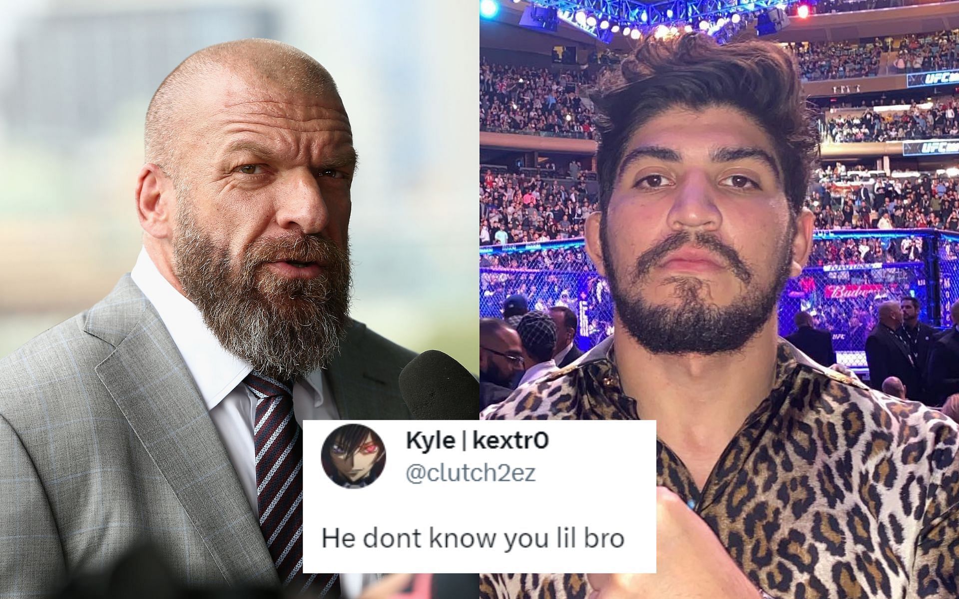 Triple H (Left) and Dillon Danis (Right) [*Image courtesy: Getty Images and @dillondanis Instagram]