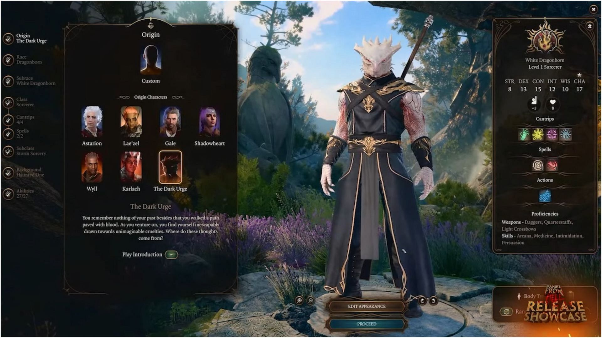 Fully customizable Origin character, the Dark Urge (Image via Larian Studios)