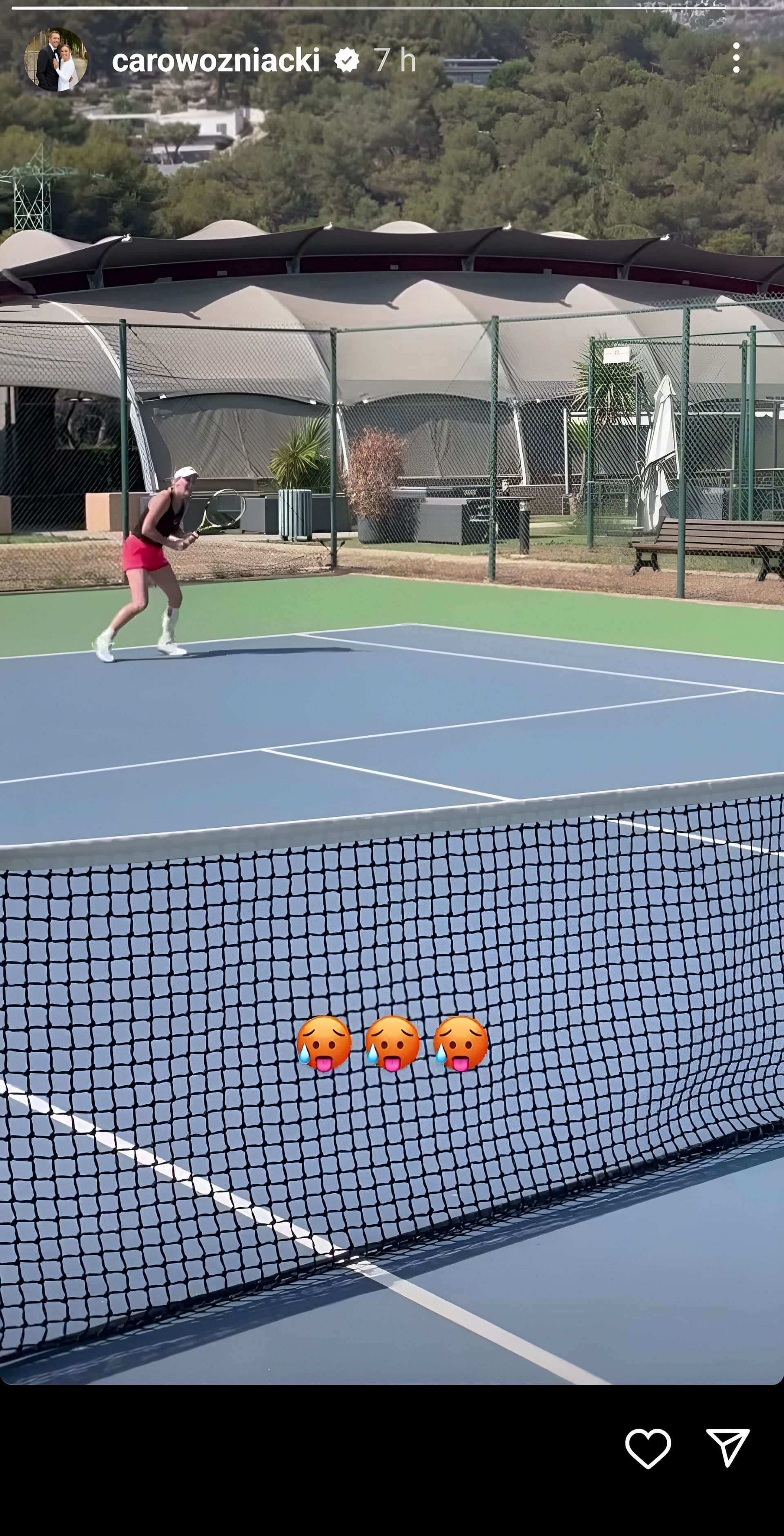 Wozniacki&#039;s Instagram story