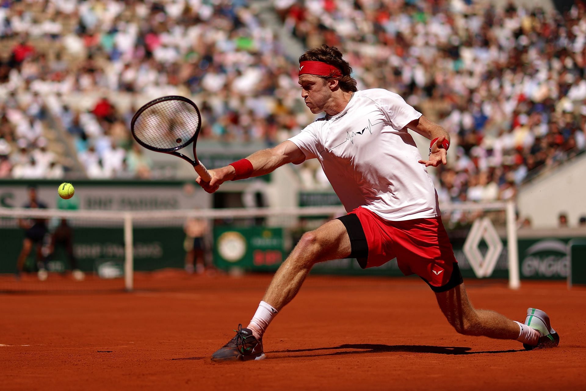 Andrey Rublev in action (Image via Getty)