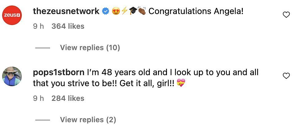 Social media users congratulated the American model for completing her Ph.D (Image via Instagram)